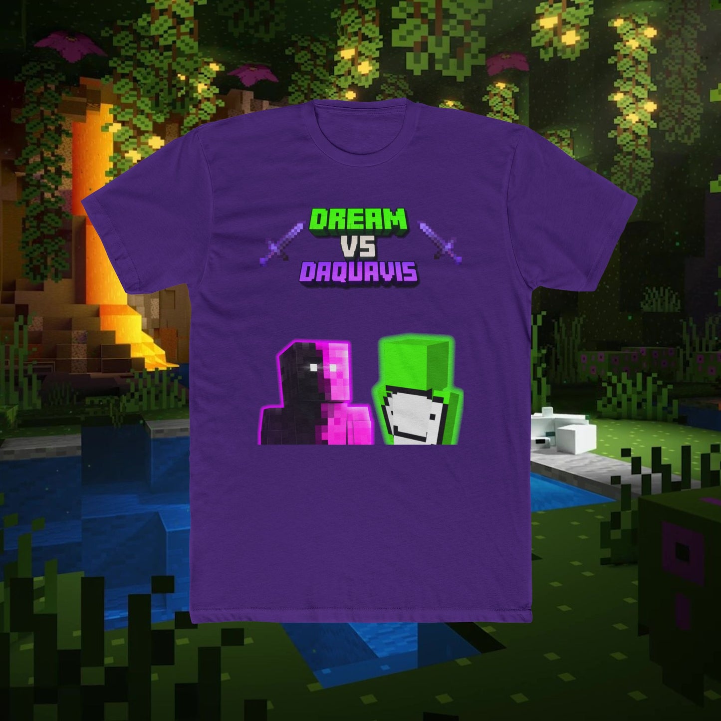 Dream vs Daquavis Unisex Cotton Crew Tee - Gamer Graphic T-Shirt