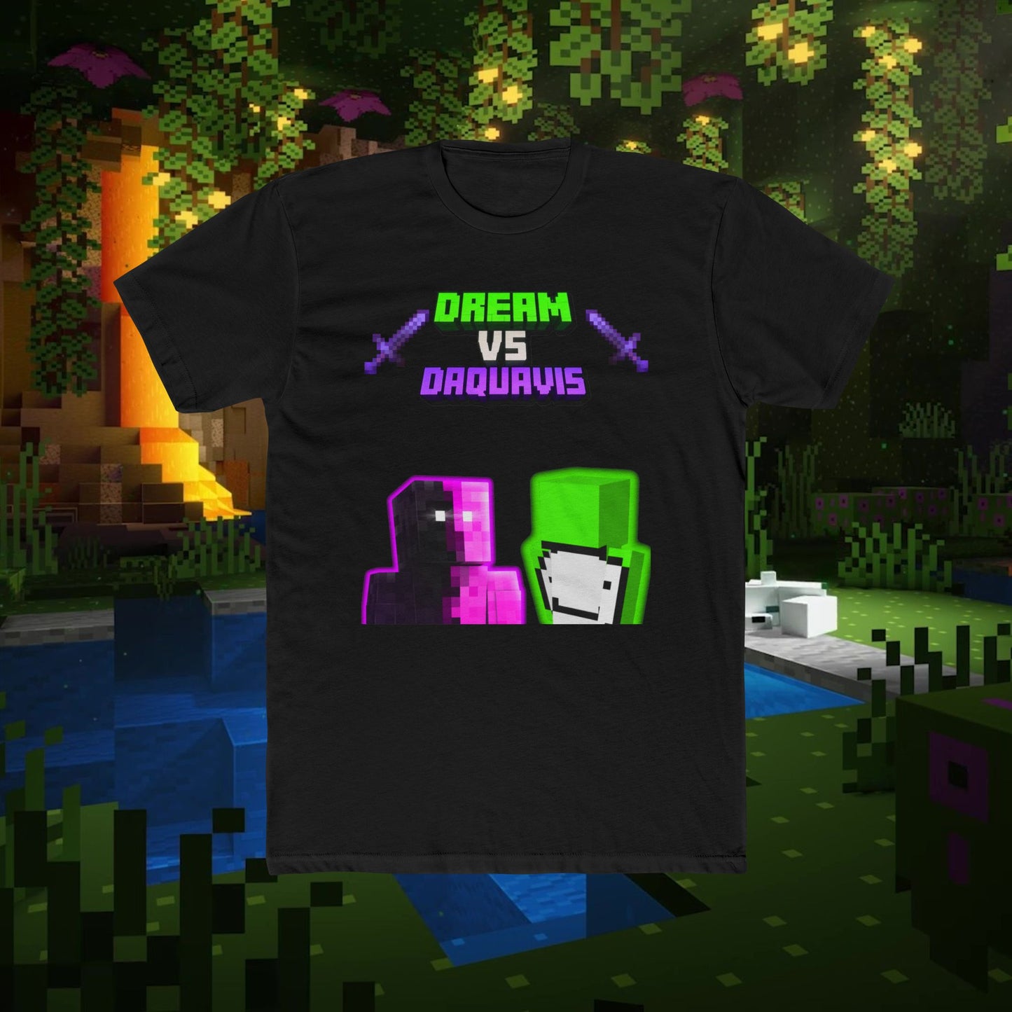 Dream vs Daquavis Unisex Cotton Crew Tee - Gamer Graphic T-Shirt