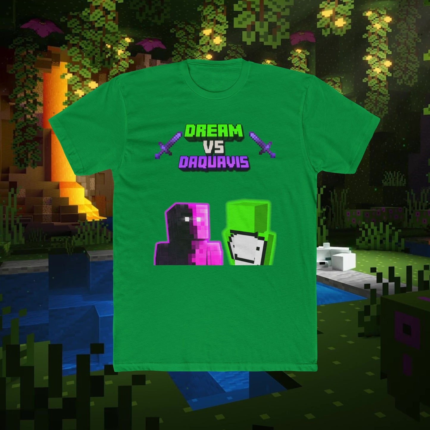 Dream vs Daquavis Unisex Cotton Crew Tee - Gamer Graphic T-Shirt